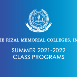 Summer Class A.Y 2021 – 2022 Class Programs